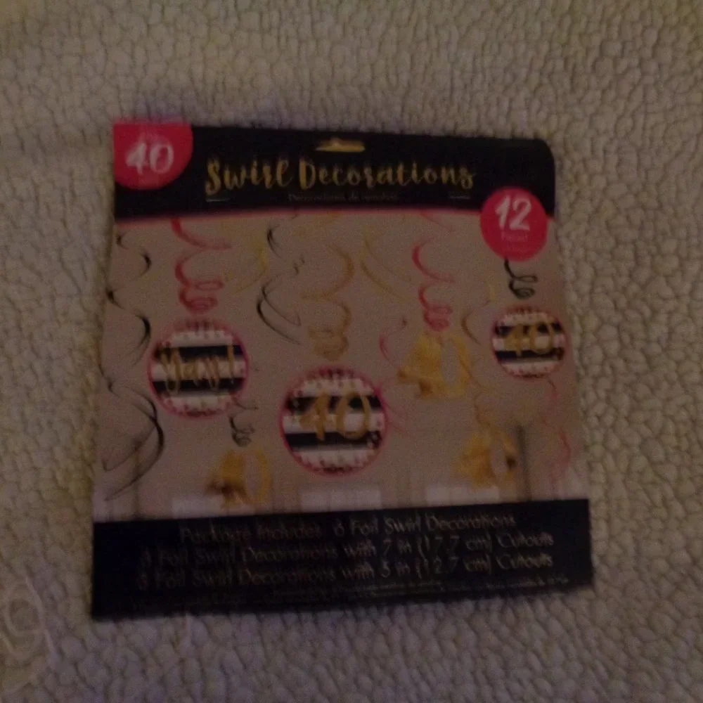 BUNDLE Lot of 40th Birthday Decorations